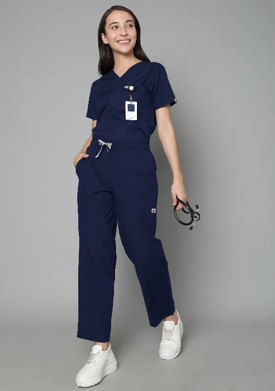 Women's V-Neck (Navy Blue) New Gen Scrub