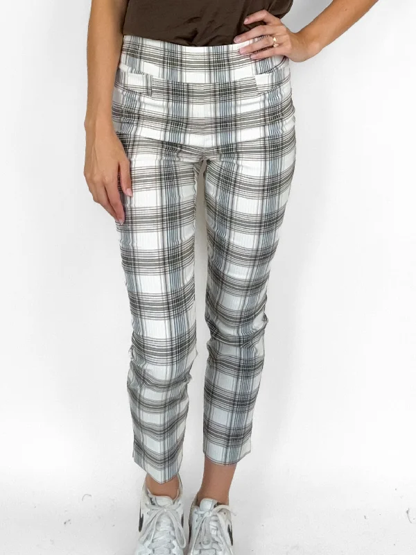 Tan Combo Plaid Pant