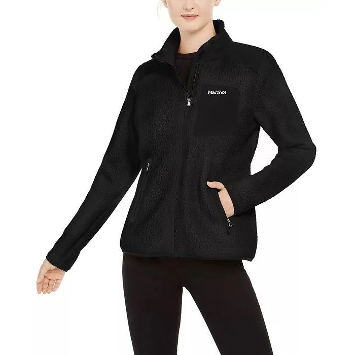 Marmot Women's Wiley Polartec Fleece Jacket Black Size X-Large - XL