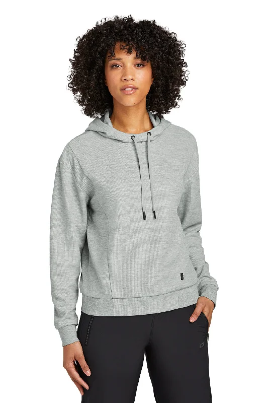 Ogio Womens Revive Hooded Sweatshirt Hoodie - Heather Light Grey